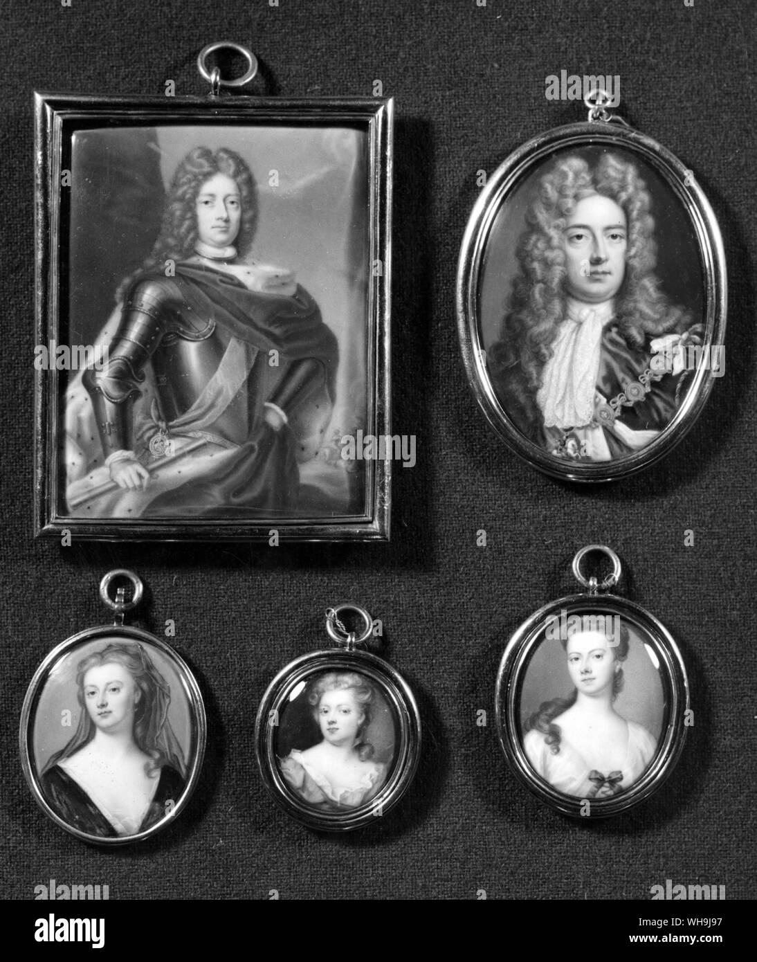 1st Duke and Duchess of Althorp (?). The Spencers. Stock Photo