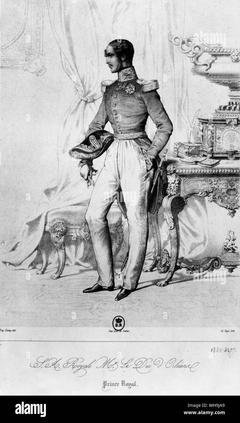Le duc D'Orleans, Prince Royal, 1842 Stock Photo