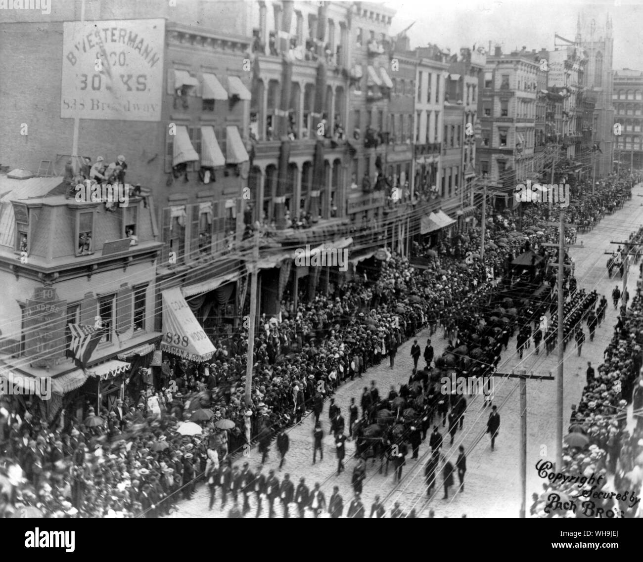 General Grants Funeral New York City 1885 Stock Photo Alamy