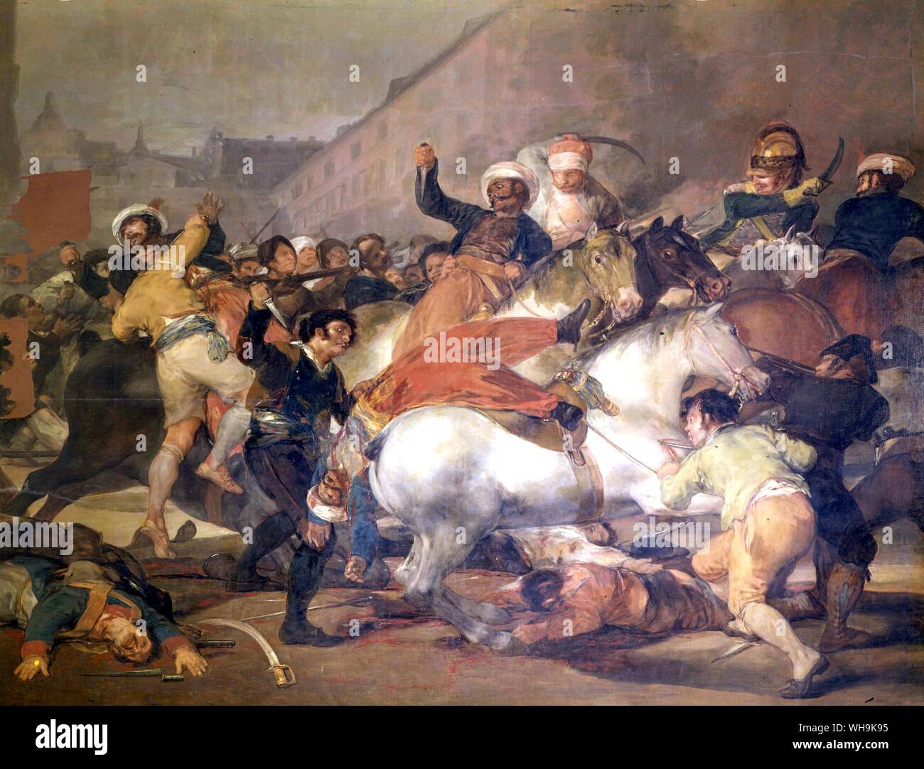 Madrid 2 May 1808 Battle with Mamelukes . Stock Photo