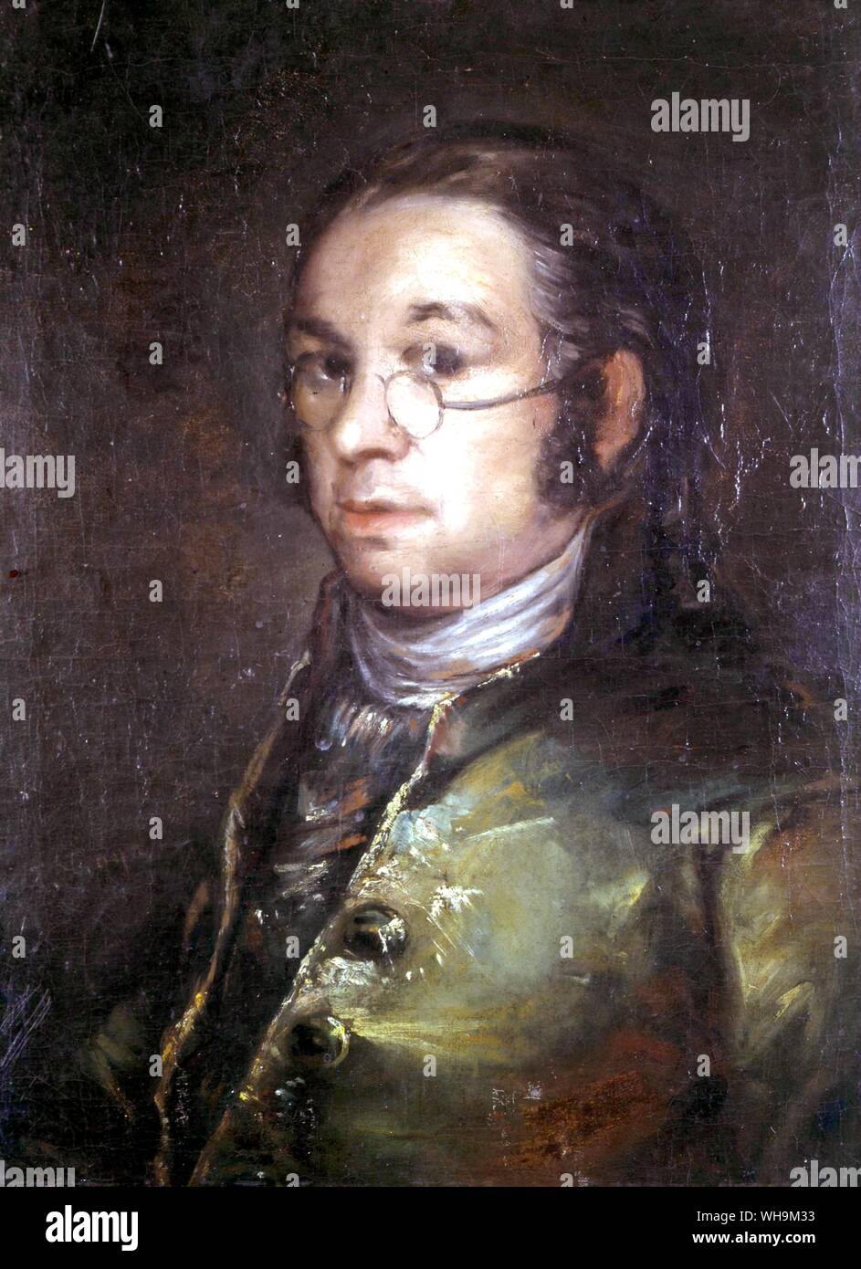 Francisco Jose de Goya self portrait Stock Photo