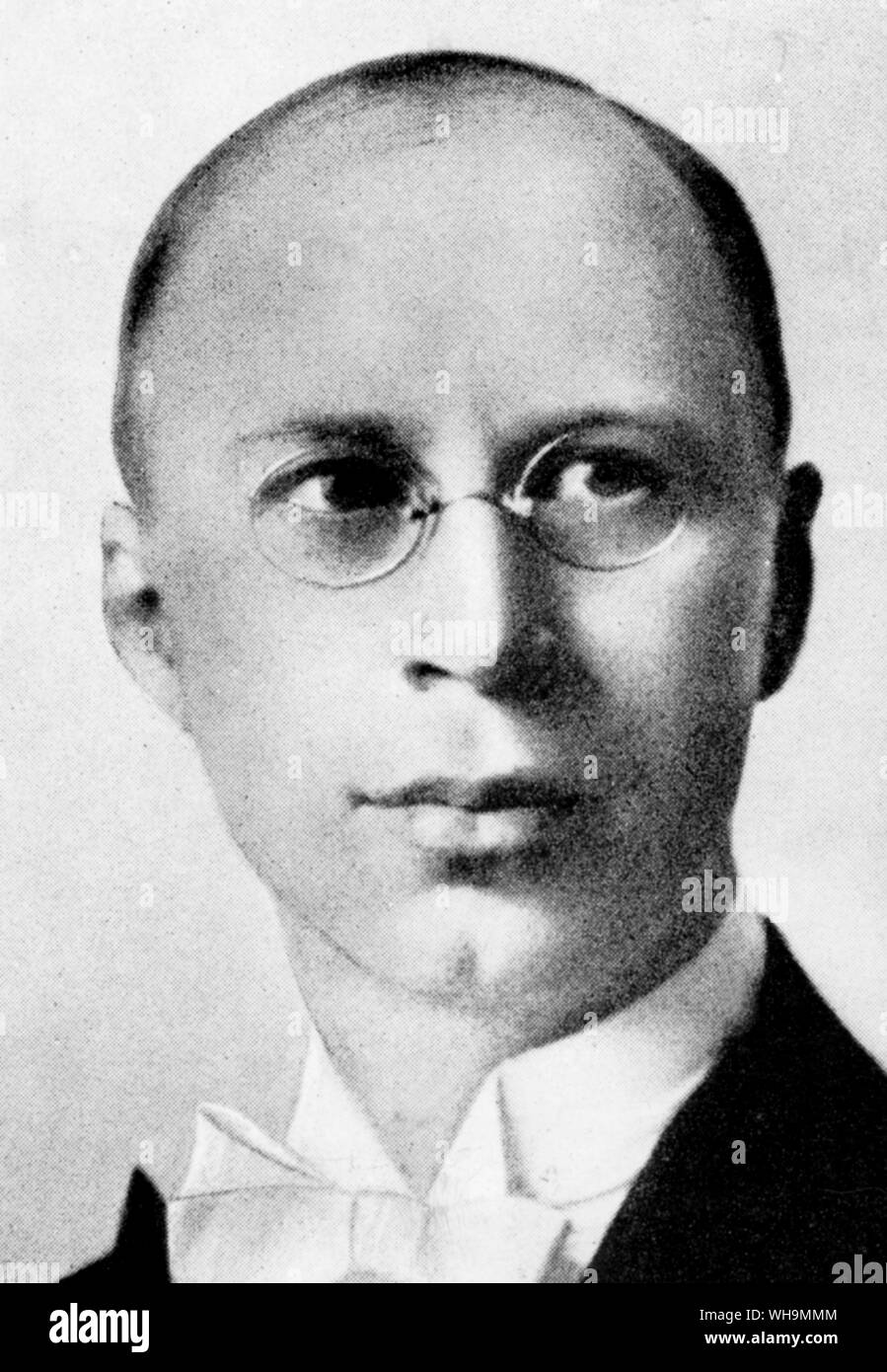 Sergey Prokofiev (1891-1953), Soviet composer, born near Ekaterinoslav. Stock Photo