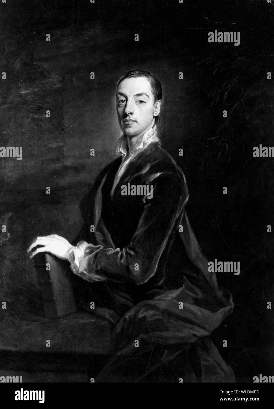 Matthew Prior (1664-1721), painting by Sir Godfrey Kneller, 1700. Stock Photo
