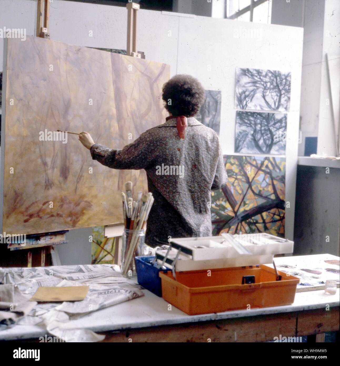 Artist Studio Stock Photo