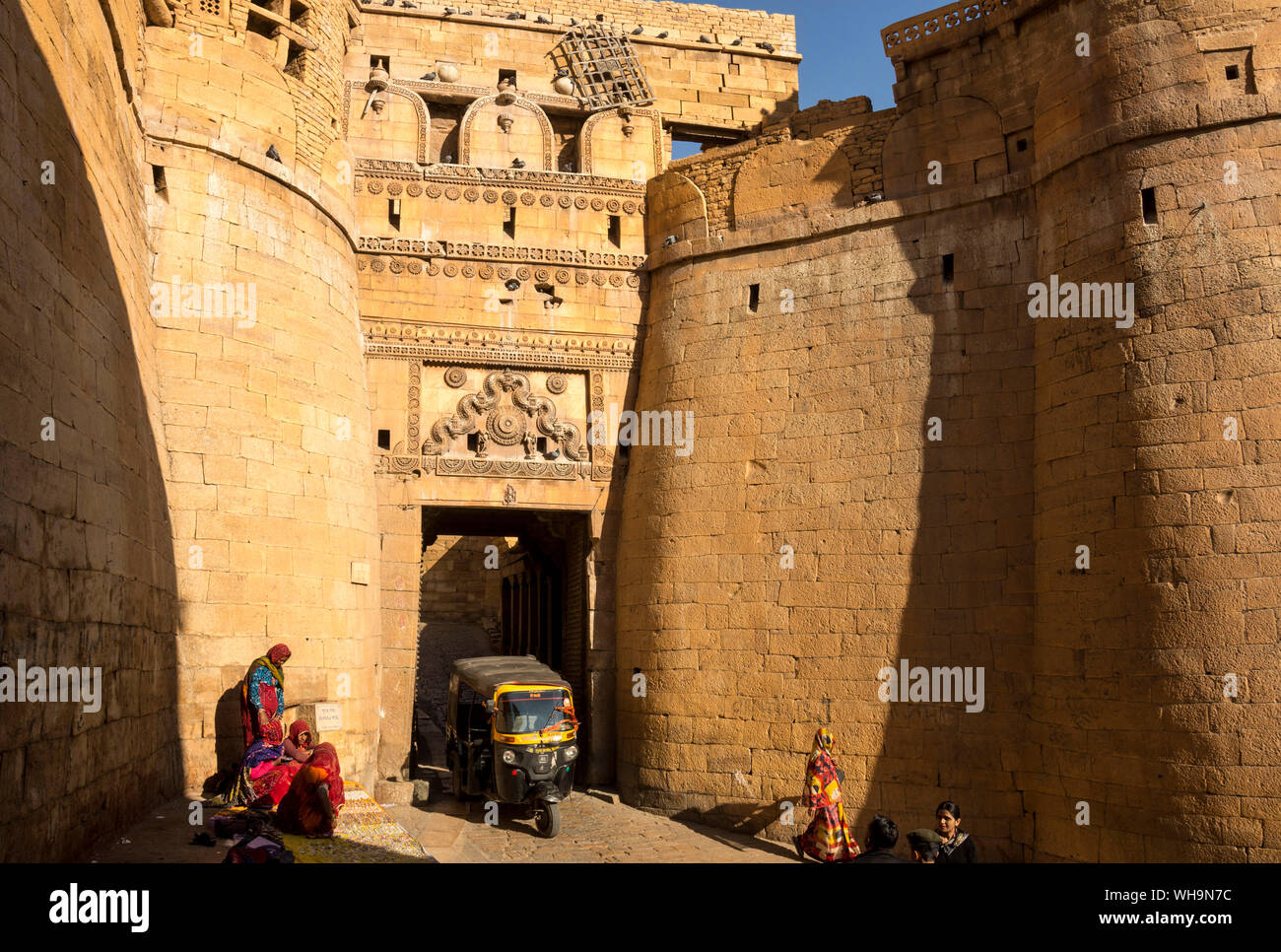 Jaisalmer Fort entrance, Jaisalmer, Rajasthan, India, Asia Stock Photo