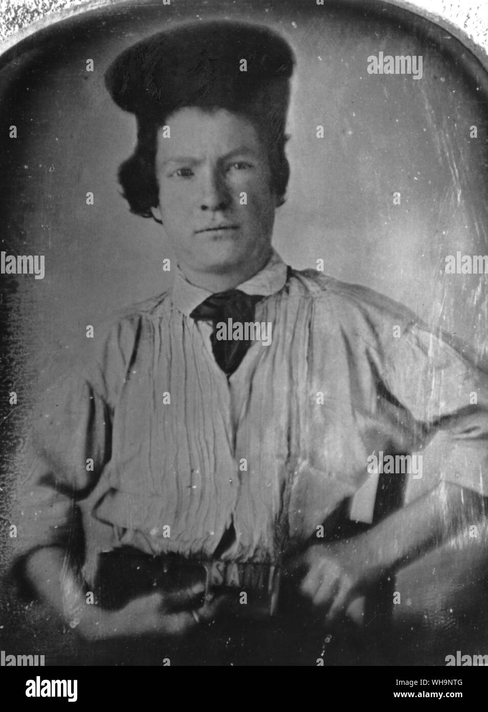 Mark Twain - at fifteen as an apprentice printer Stock Photo