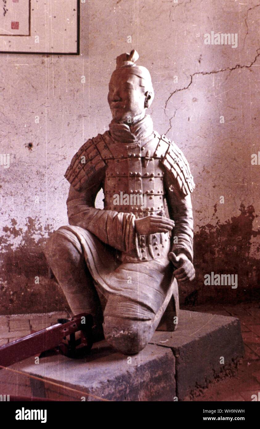 An armoured archer from the vanguard pit no 2 Stock Photo