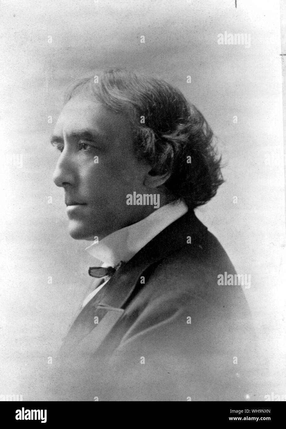 Mr Henry Irving. Like Bram Stoker (author of Dracula) the celebrated Shakespearian actor was an investor in Mark Twain's typesetter - photo from Mark Twain's biography Stock Photo