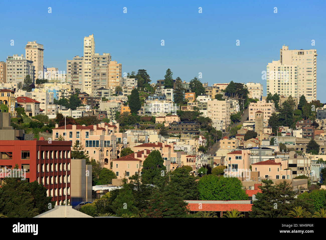 Skyline, San Francisco, California, United States of America, North America Stock Photo