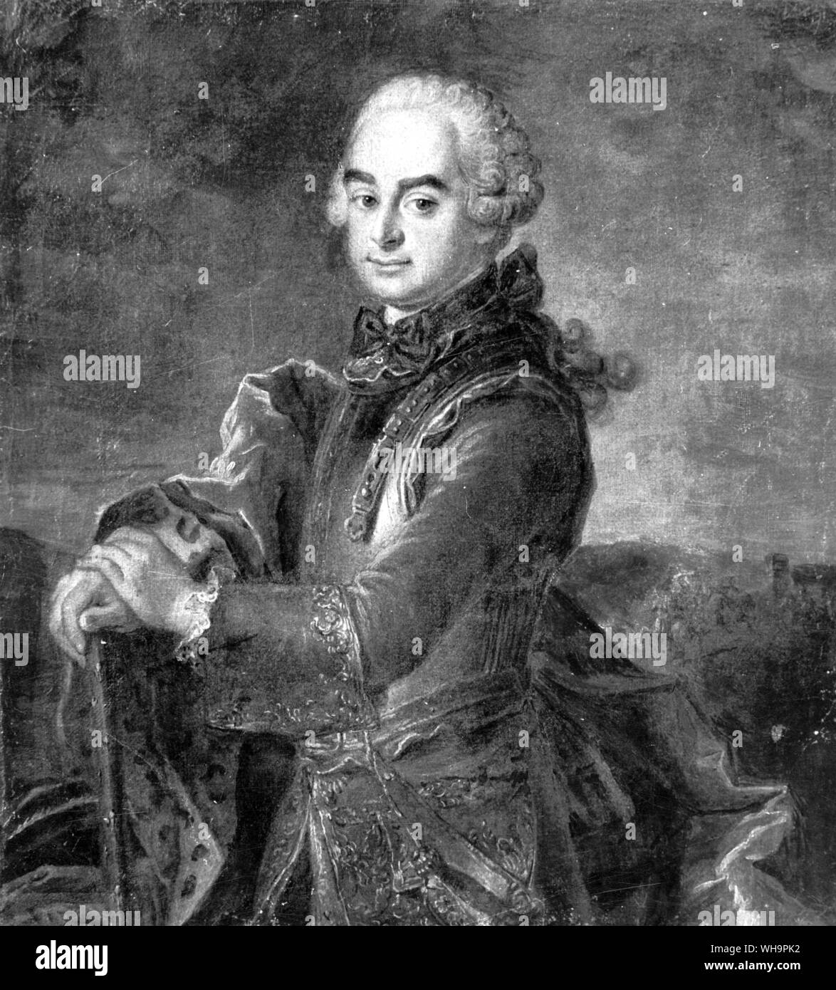 The Prince de Soubise.  French school eighteenth century. Stock Photo