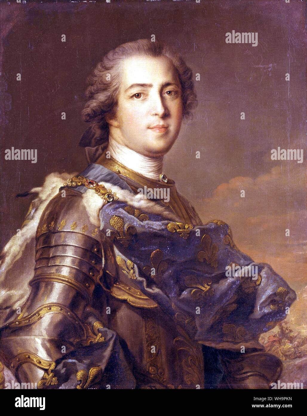 Louis XV by Jean-Marc Nattier Stock Photo