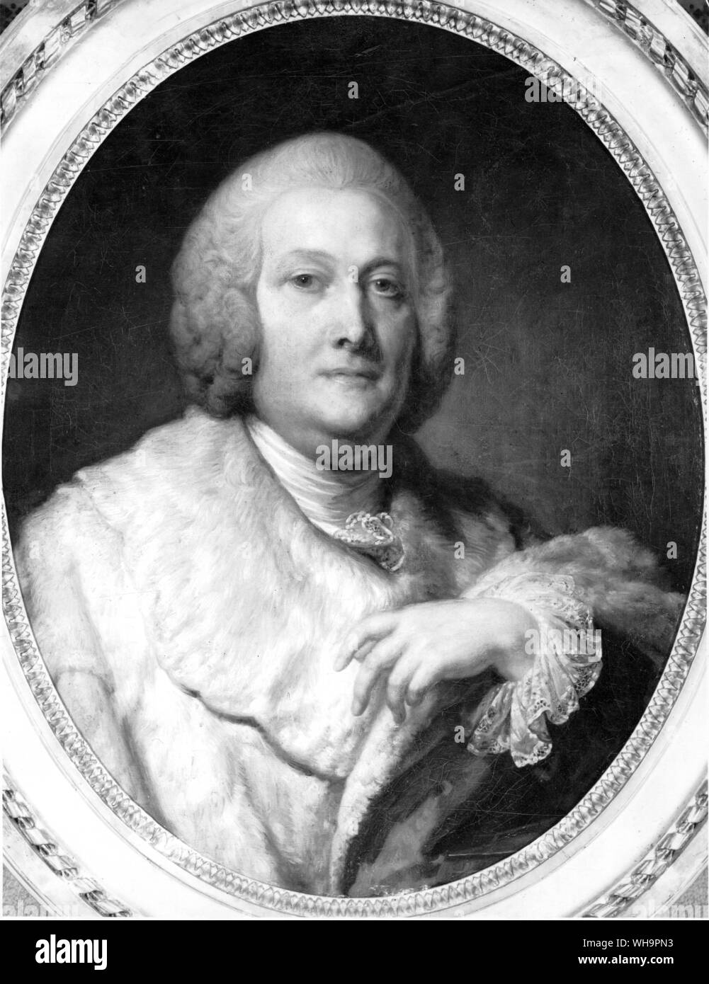 Abbe Bernis, Voltaire's 'Babet la Bouquetiere', by Jean-Baptiste Greuze Stock Photo