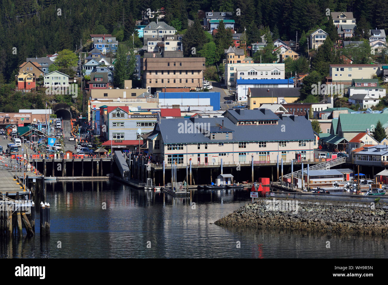 Thomas Basin boat harbor, Ketchikan, Alaska, United States of America ...