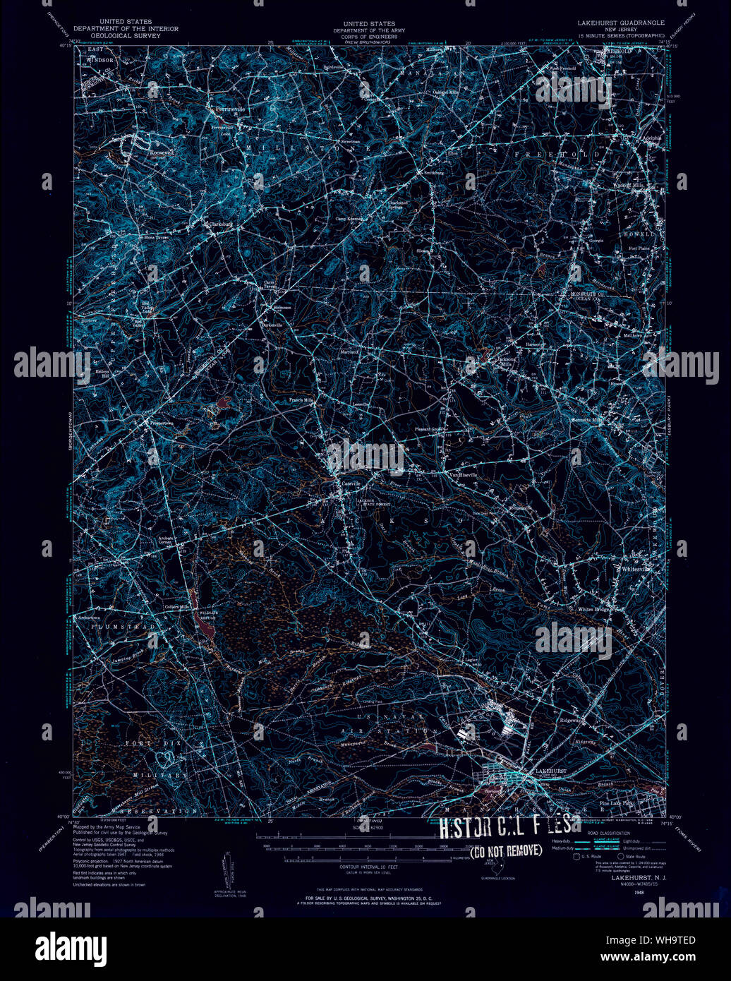 Lakehurst map hires stock photography and images Alamy