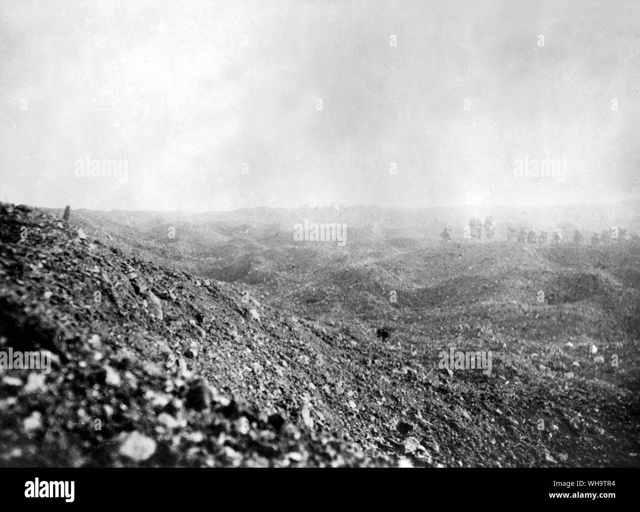 France, WW1: Bois Fumin, French assault. 24th October 1916. Stock Photo