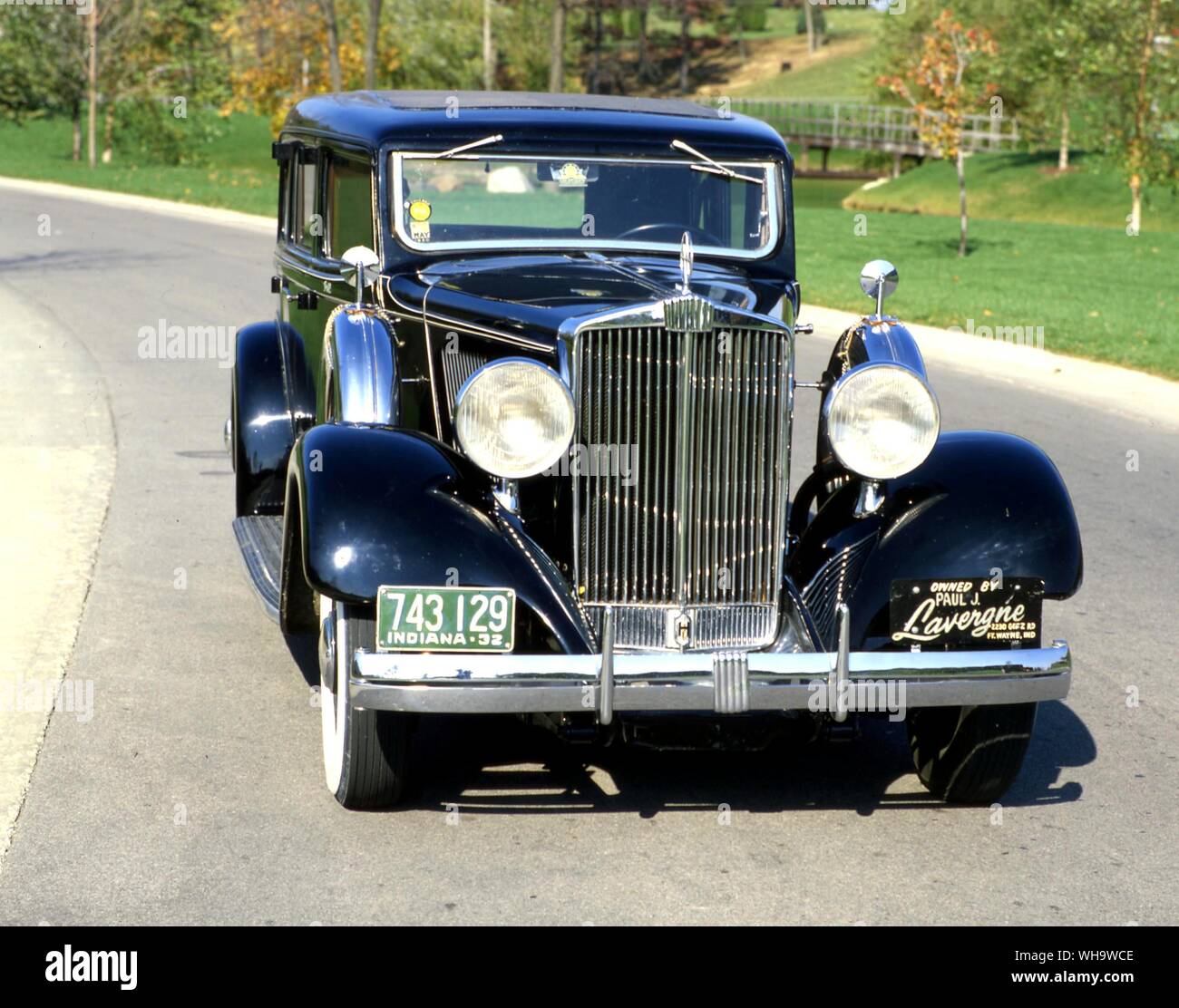 'Rolls-Royce smooth' - the 1932 Hupmobile 8-22 straight-eight sedan Stock Photo