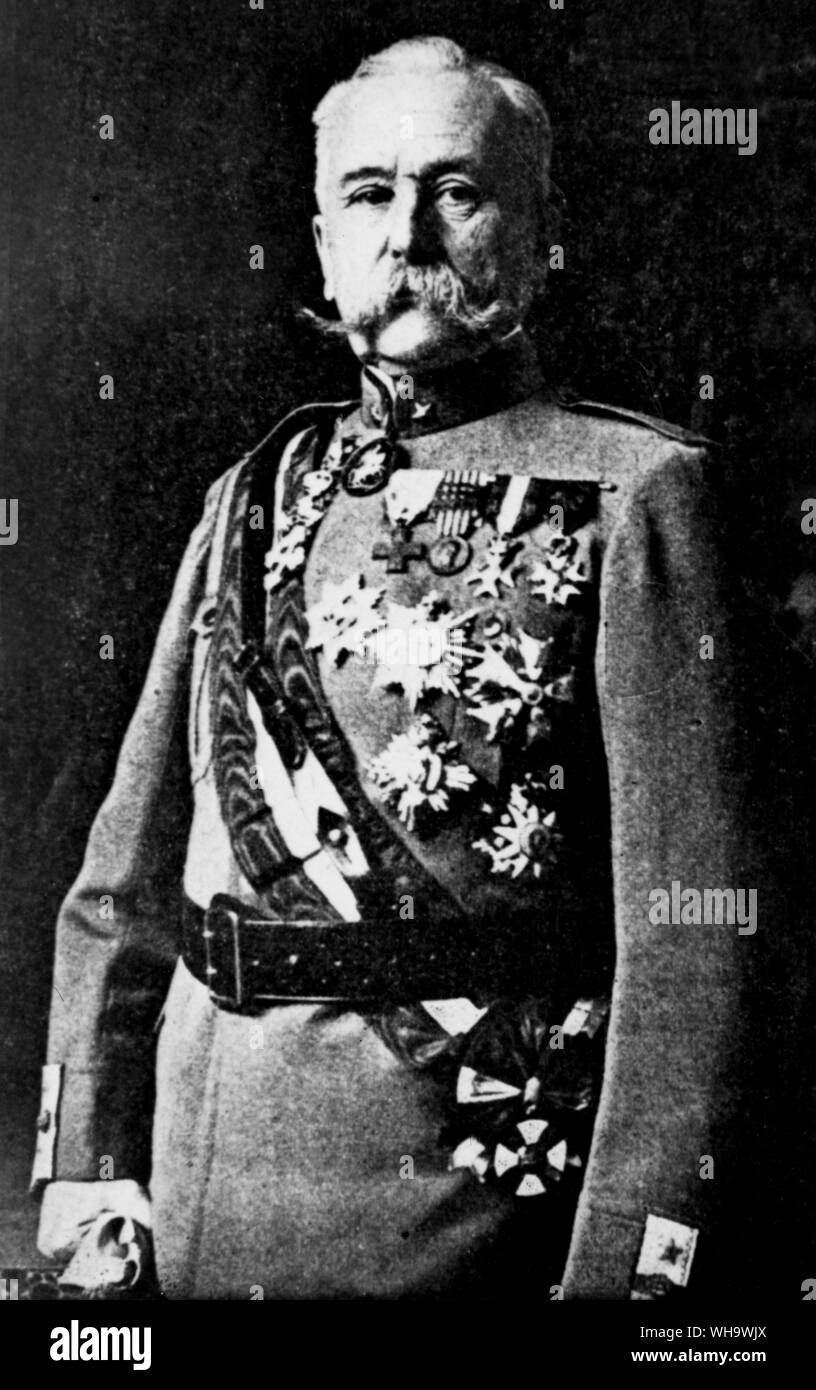 WW1/ Ten. Gen. Zoppi Gaetano, Comando Truppe Altipiani, Comandante. Stock Photo