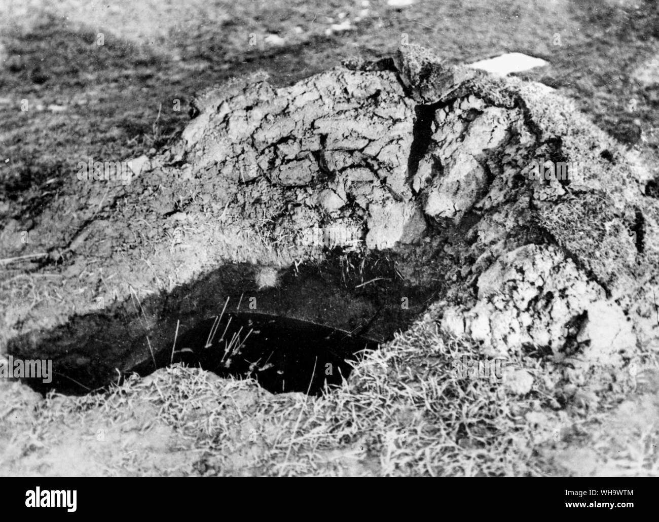 WW1/ The Balkans. Austrian trench, Galicia, 1914. Stock Photo