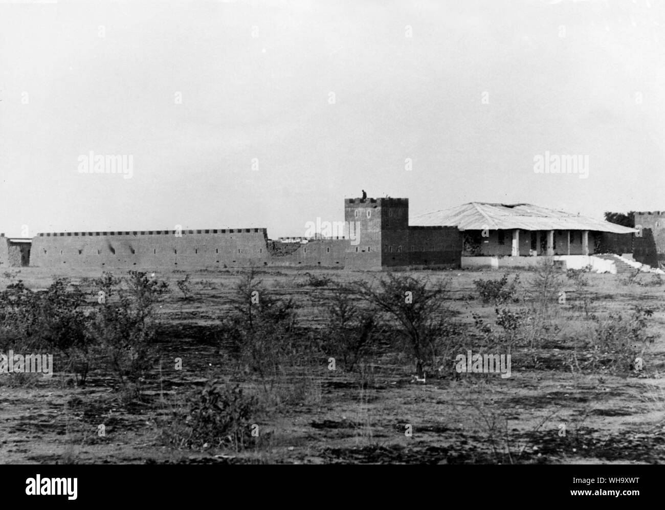 WW1: Exterior view of Moia Fort, Cameroons, 1914. Stock Photo