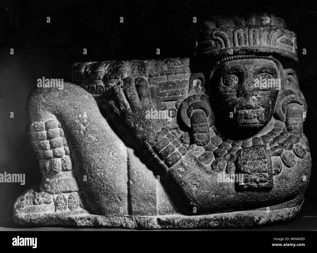 Toltec rain god 'Channool'. from the valley of Mexico Stock Photo