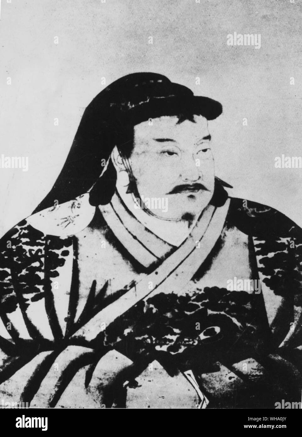 Kublai Khan, Emperor of China. Stock Photo