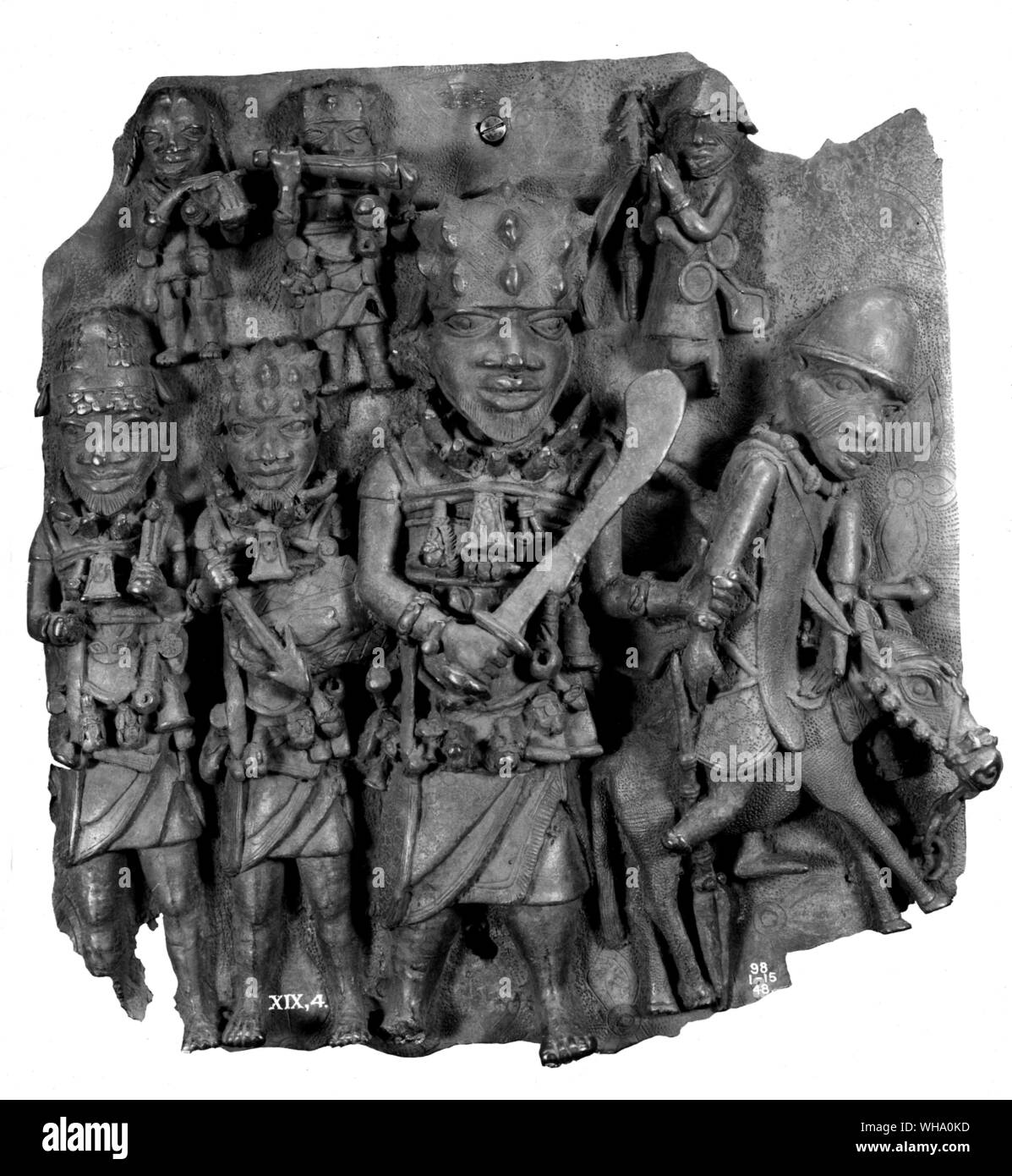 Bini warriors from Benin. Stock Photo