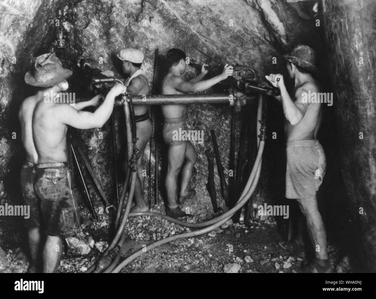 Gold mining in the Philippines at Luzon. Stock Photo