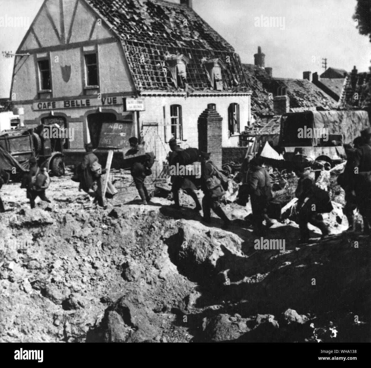 WW2: British evacuation at Dunkirk. Stock Photo
