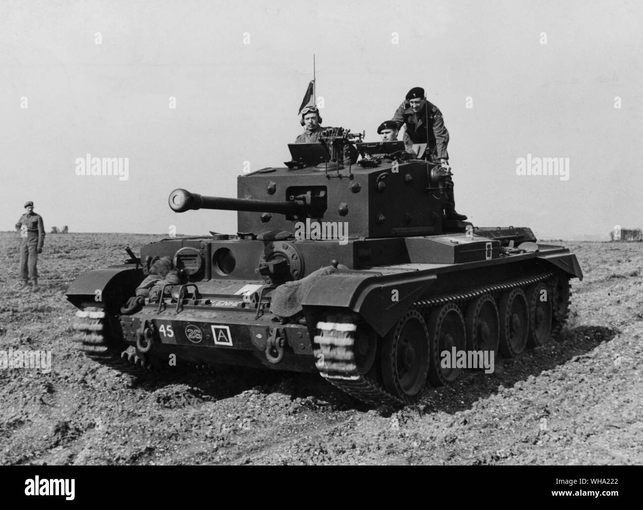 WW2: British forces tank. Stock Photo
