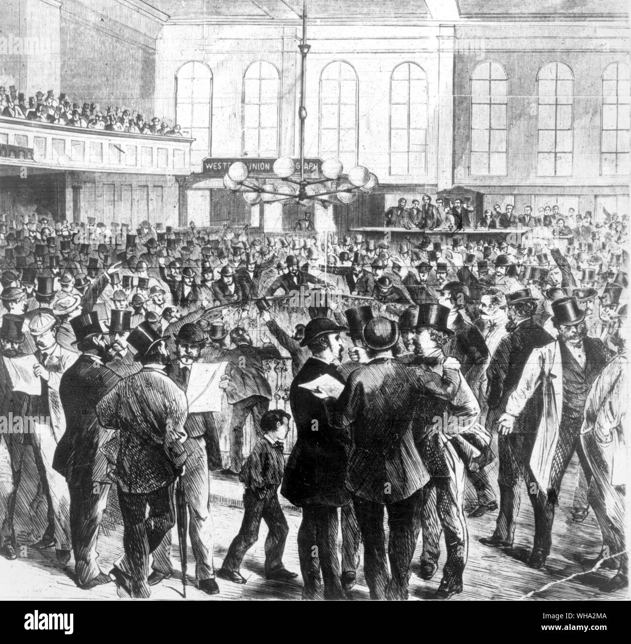 Black Friday, 1869. Stock Photo