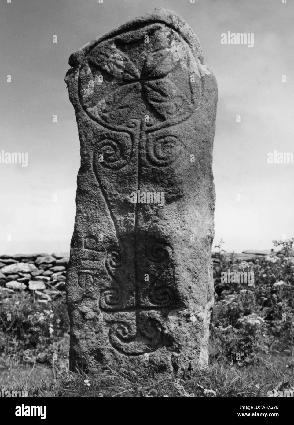 County Kerry, Ireland. Reask Stone. Stock Photo