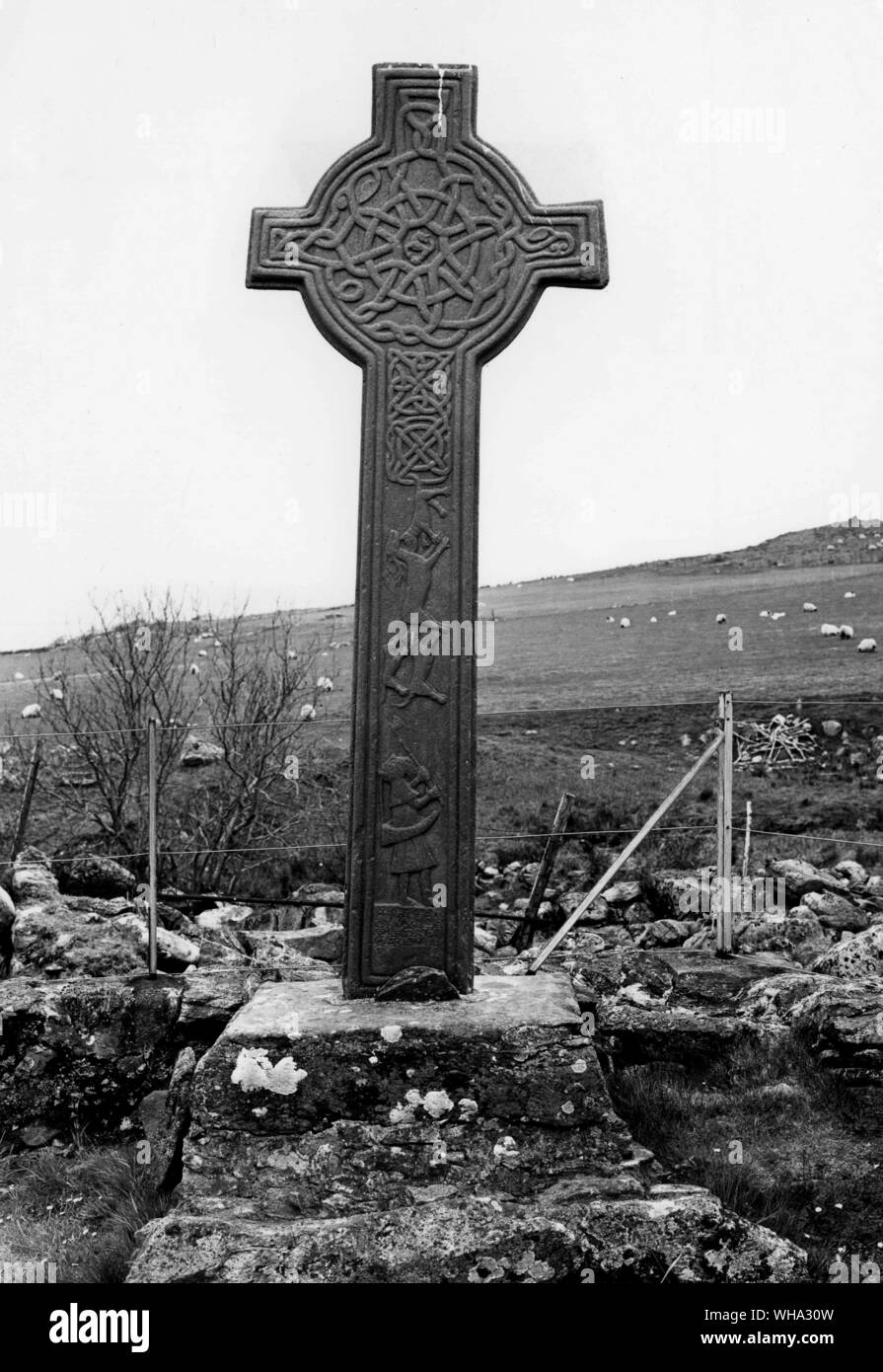 Scotland: Kilmorie, Knapdale, Argyllshire. Macmillan's Cross. 15th century. Stock Photo
