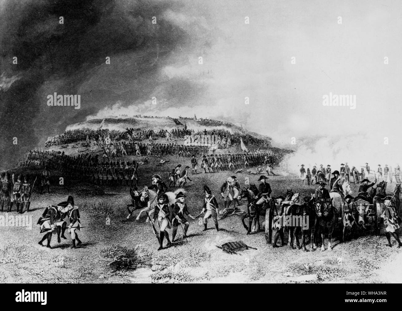 Battle of Bunker Hill. Stock Photo