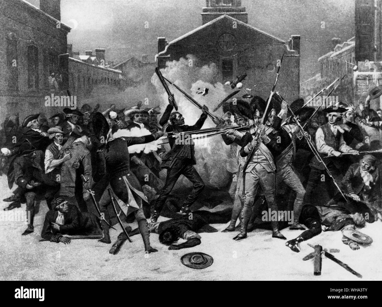 USA: Boston Massacre Stock Photo
