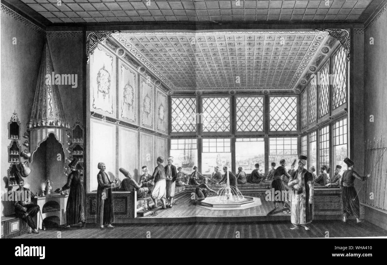 Interior of a public cafe Stock Photo