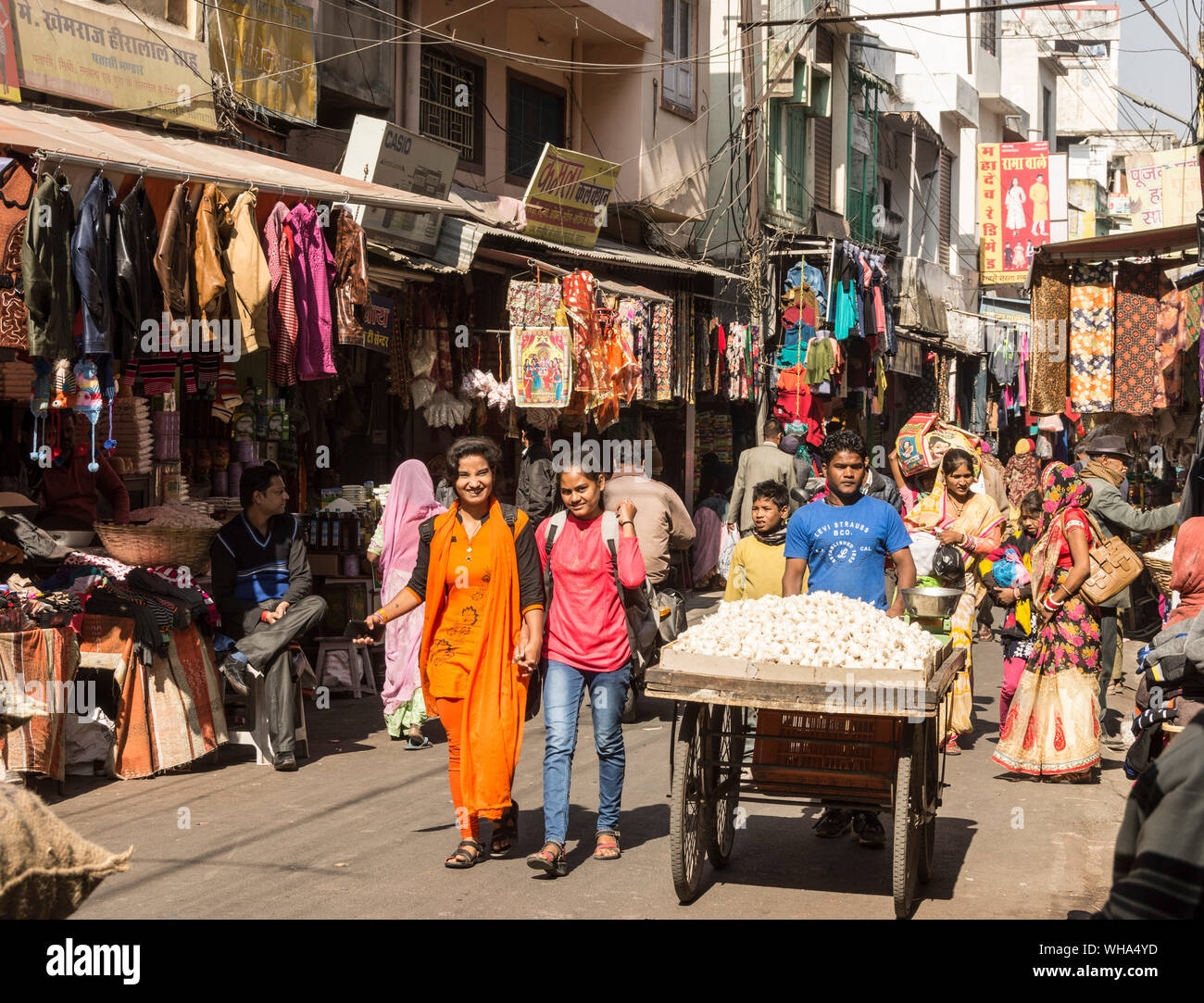 Mandi Market, Udaipur, Rajasthan, India, Asia Stock Photo