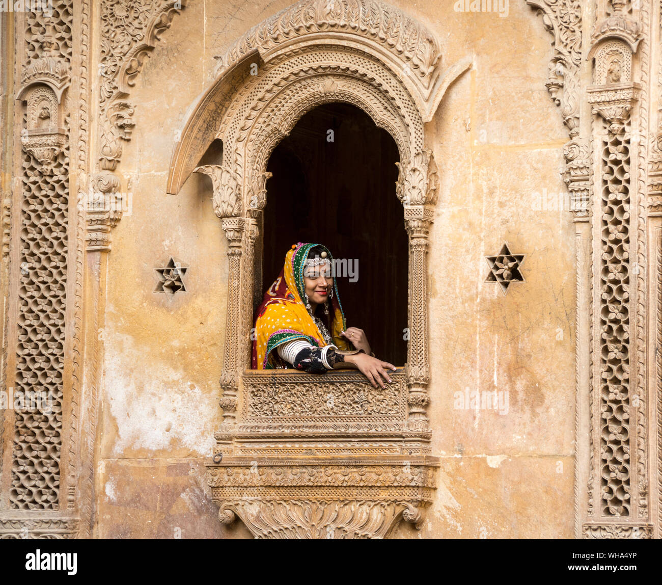 Patwa-ki-Haveli, Jaisalmer, Rajasthan, India, Asia Stock Photo