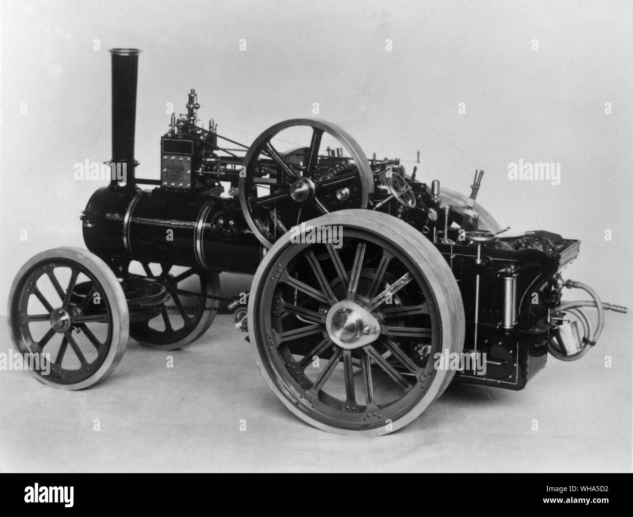 Ruston Traction Engine. 1920 Stock Photo