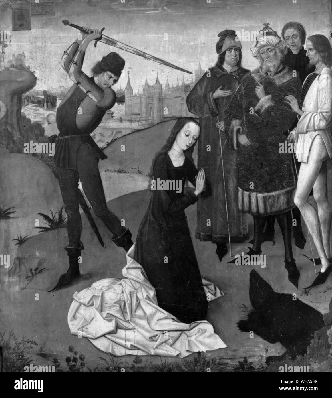 The Execution of St Columba. Stock Photo