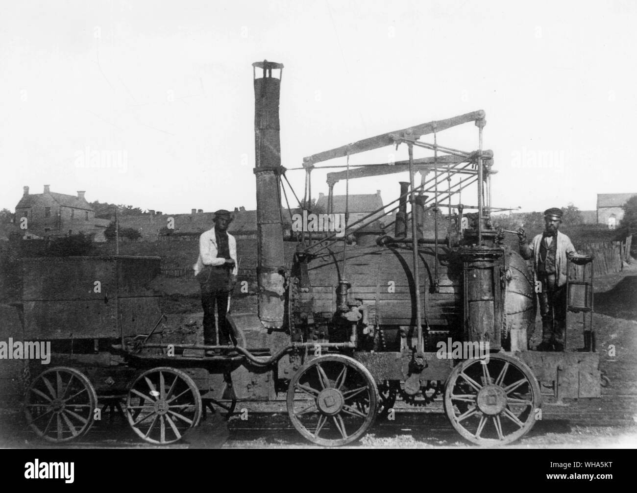 William Hedley's Puffing Billy at work at a colliery 1813 Stock Photo
