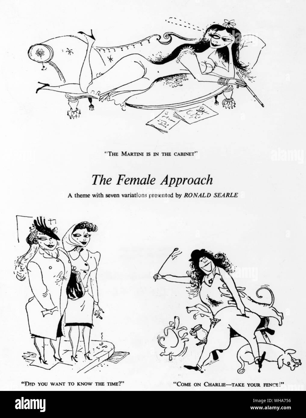 Ronald Searle from The Female Approach ? Stock Photo