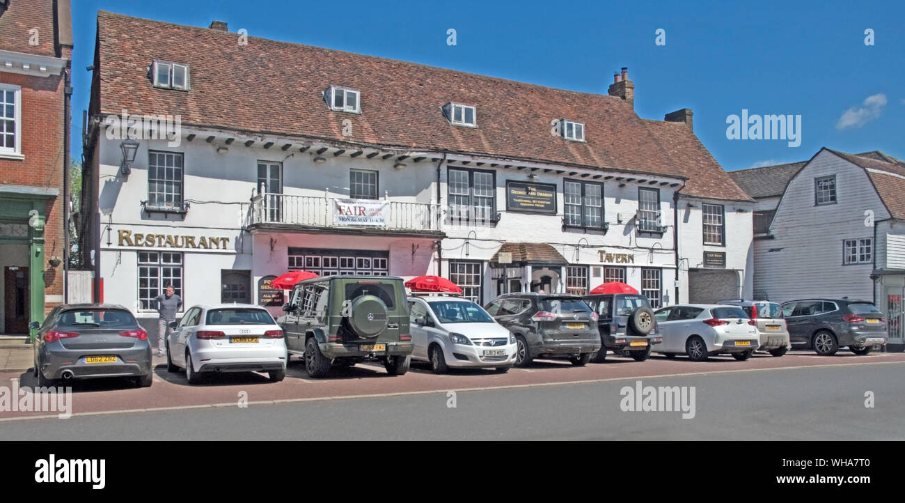 Westerham Westerham Kent Georage and Dragon Tavern Pub Stock Photo - Alamy