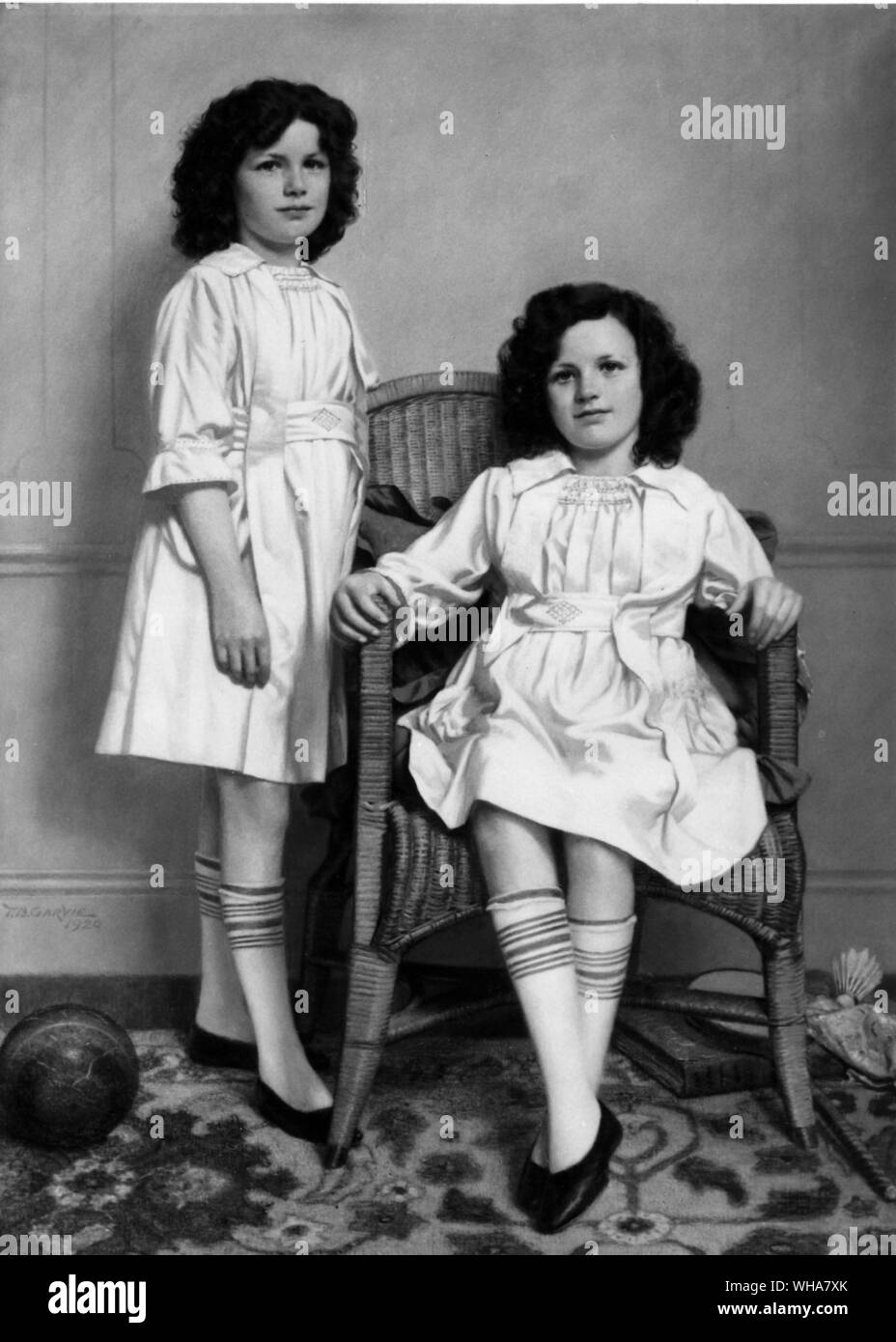 The Twins. 1920. by Thomas Garvie. Stock Photo