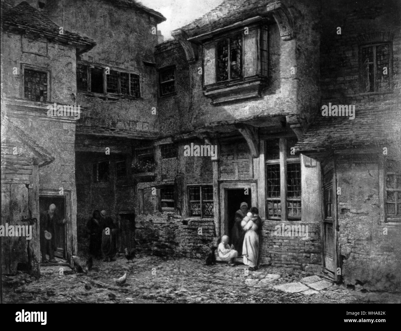 The Old George Inn. Salisbury. by F A Goodall & J B Surgey 1838 Stock Photo