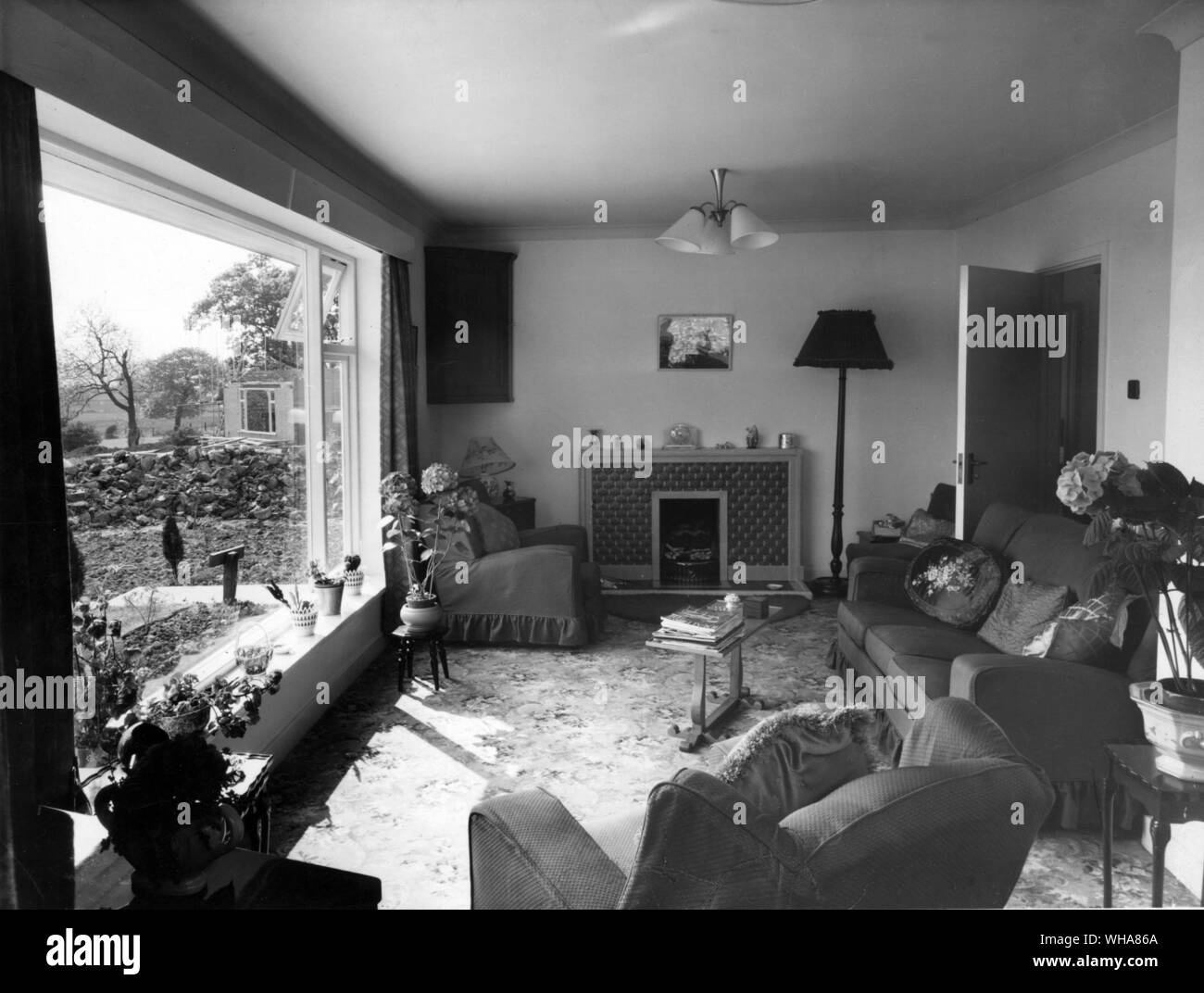 living room. George Wimpey Stock Photo