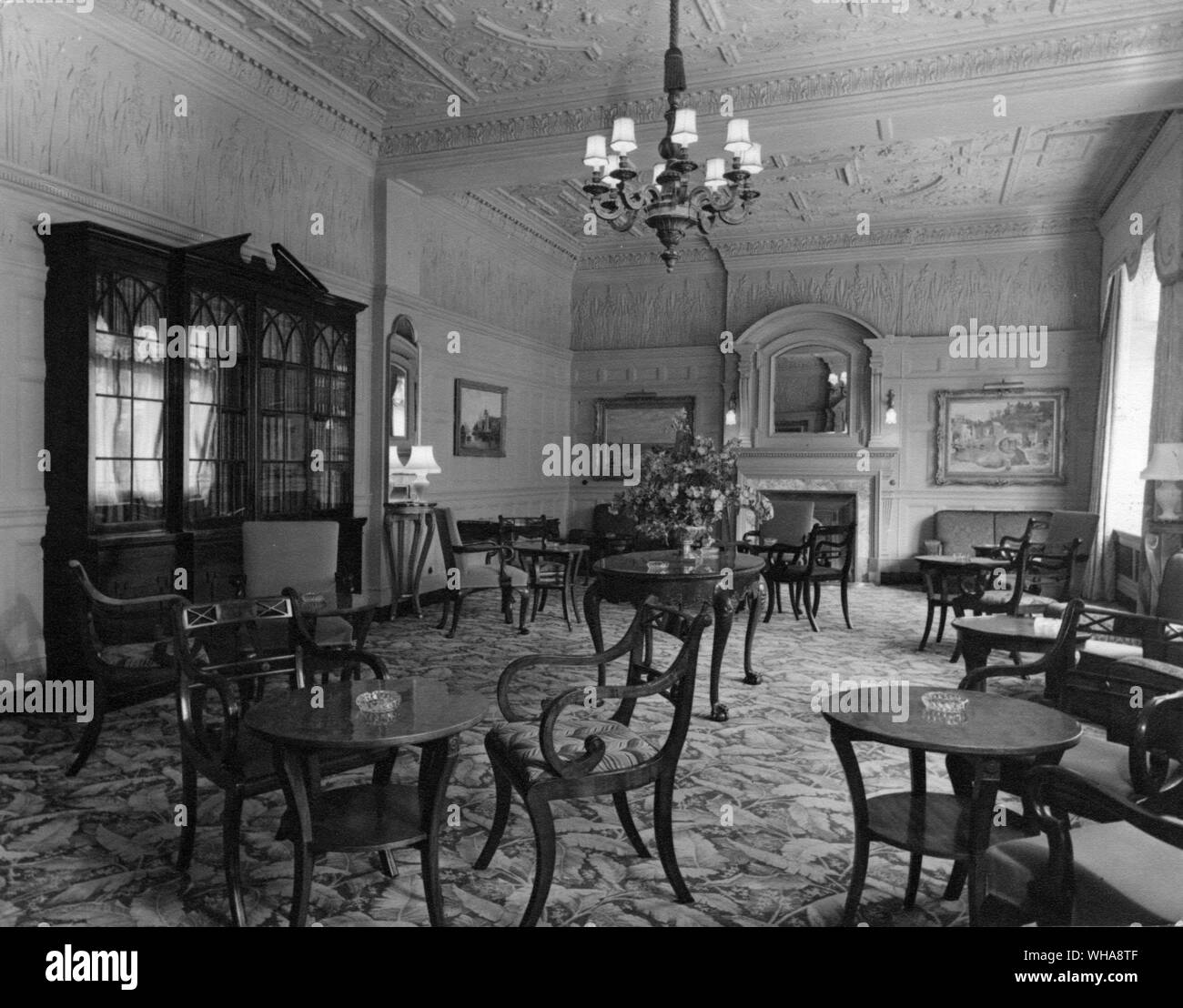 Connaught Hotel London. Drawing Room Stock Photo