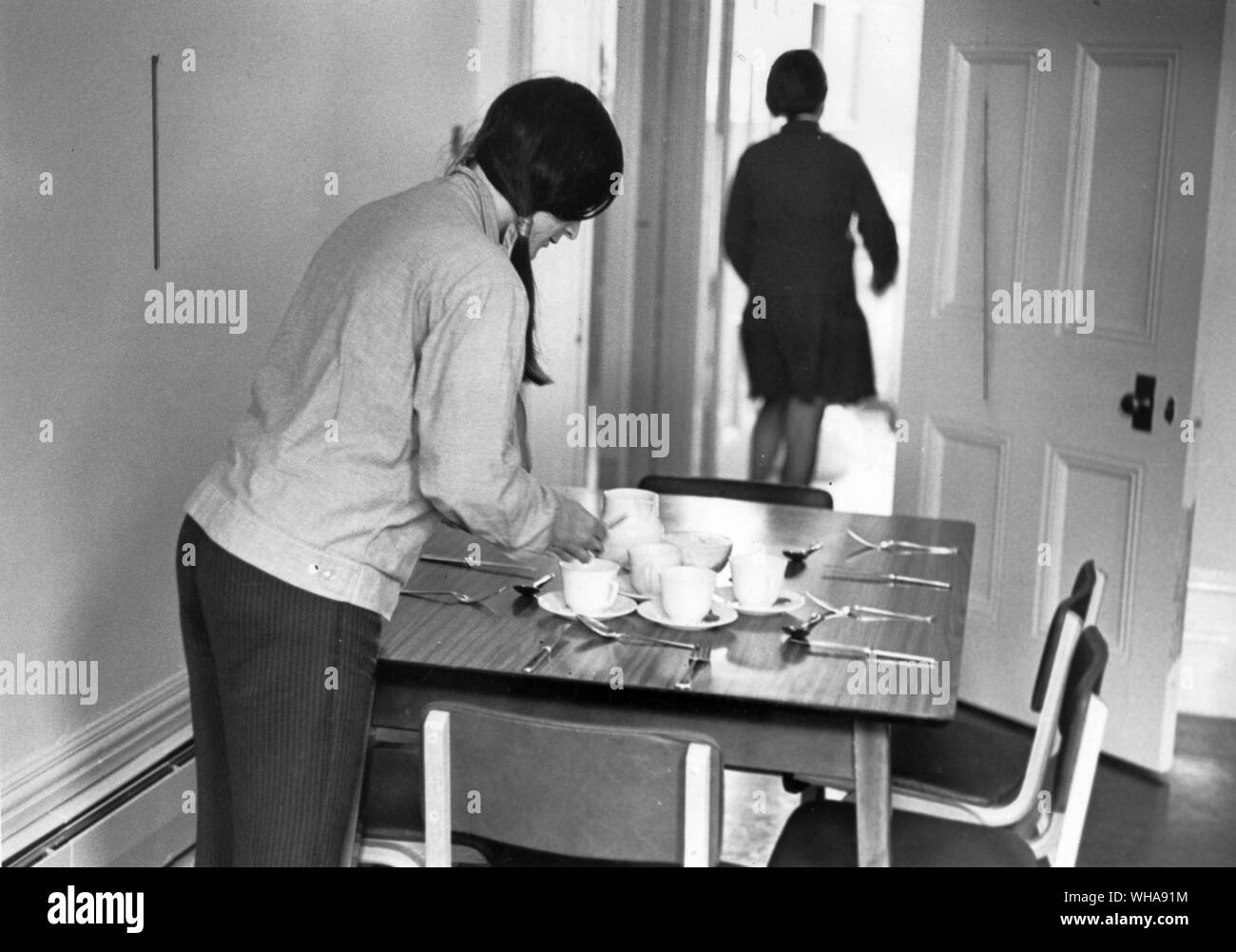 Drug Centre at St Johns Hospital Lincoln. A 17 year old drug addict at the Homestead part of the hospital, the new experimental section of the hospital. 16th September 1967 Stock Photo