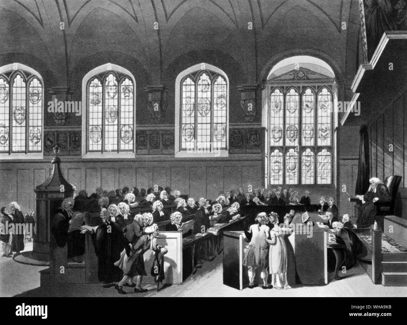 Court of Chancery. Lincoln's Inn Hall Stock Photo