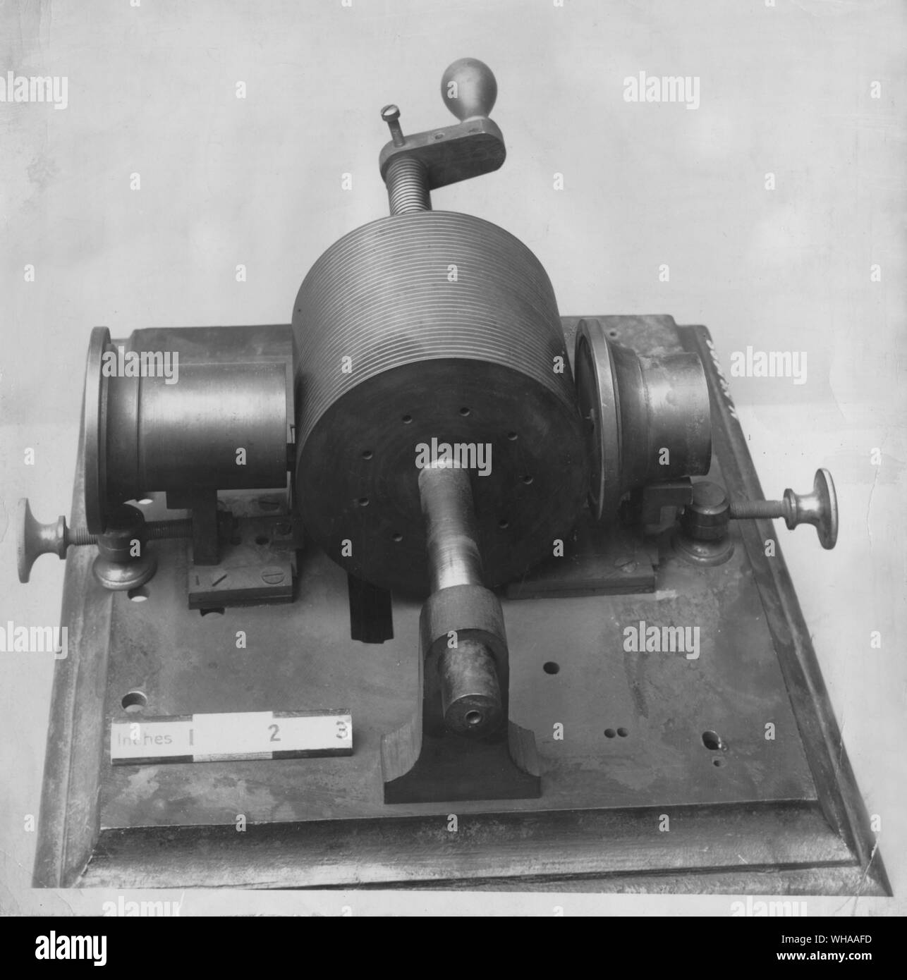 Phonograph. Edison's original phonograph 1877 Stock Photo