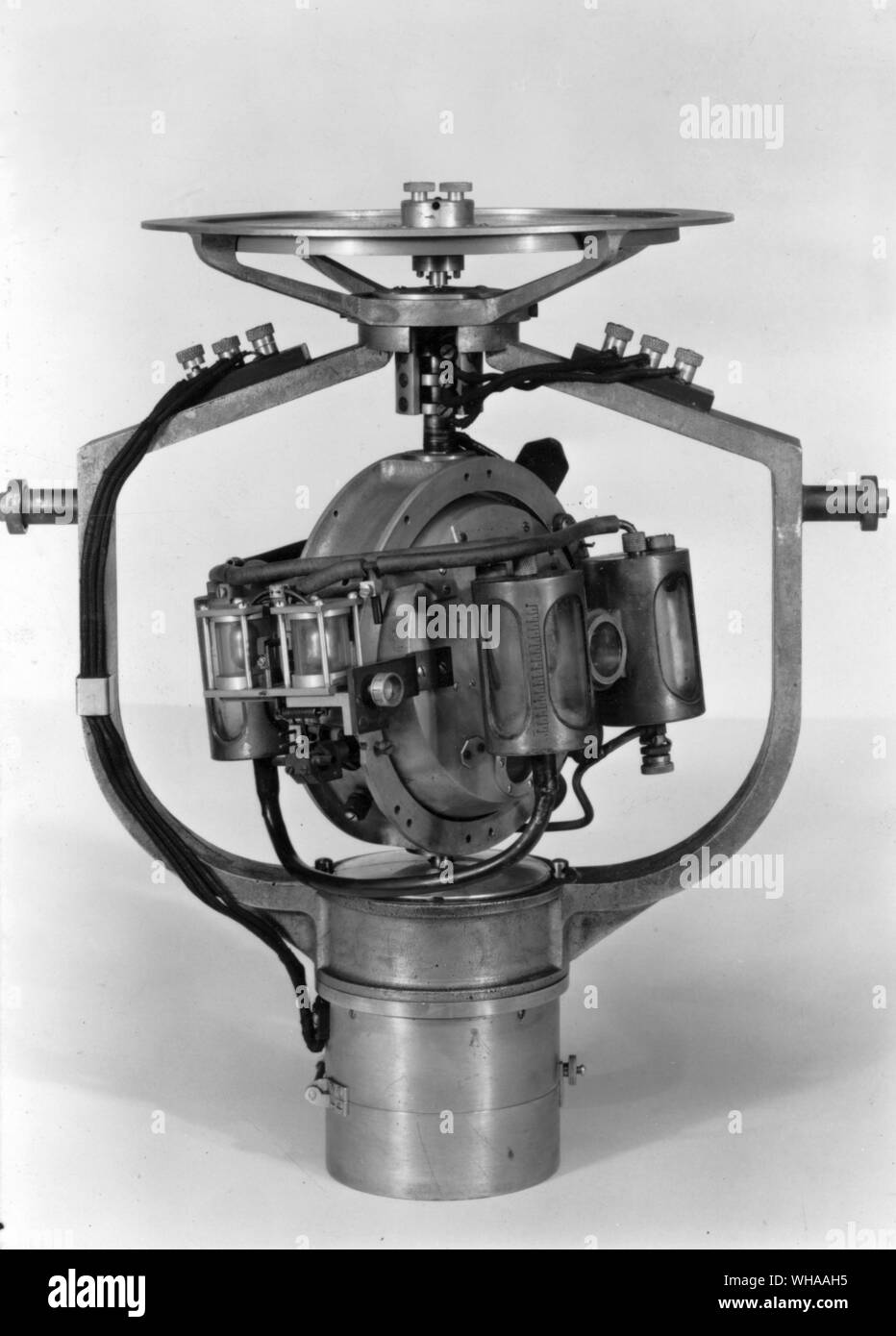 Original Brown Gyro Compass Stock Photo
